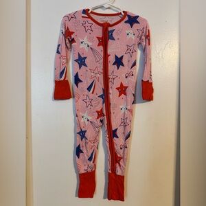 Little Sleepies Stars and Stripes Zippy 6-12 mo.